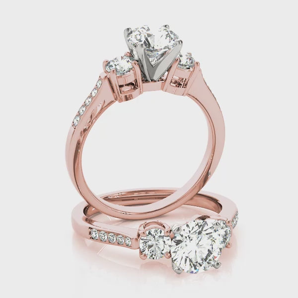 #Metal_14K Rose Gold#Prong_Standard#Shape_Round