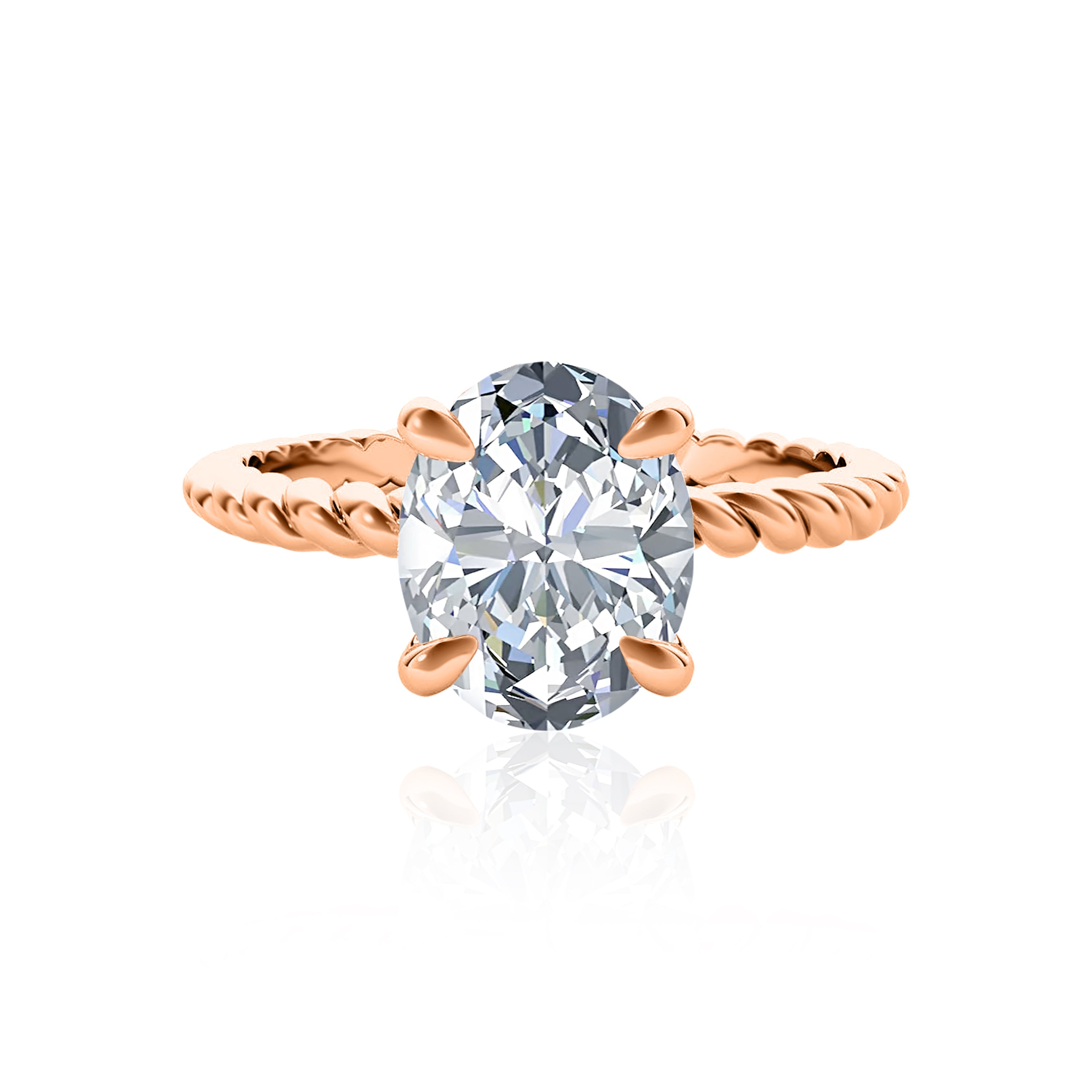 #Metal_14K Rose Gold#Shape_Oval