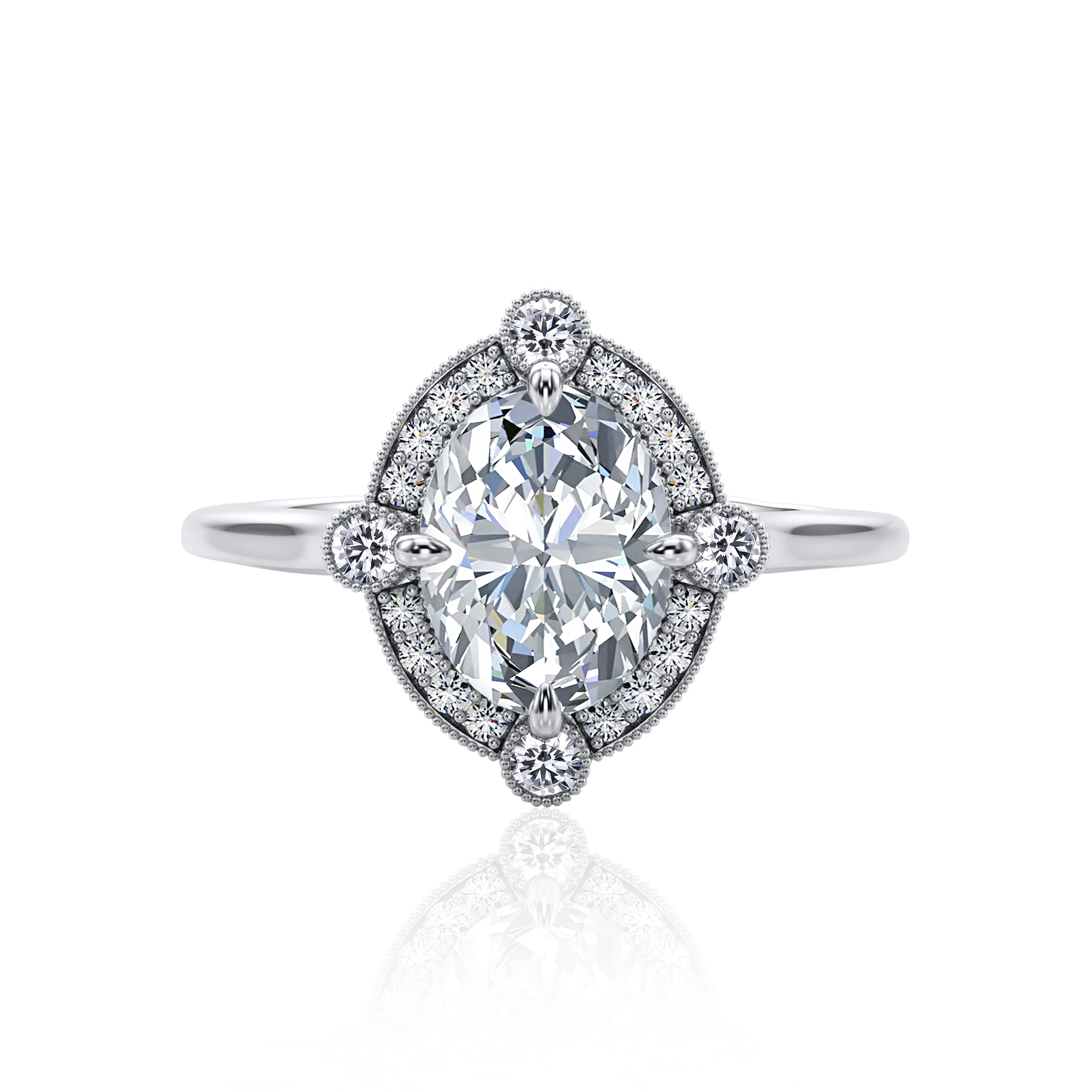 #Metal_14K White Gold#Shape_Oval#Metal_18K White Gold#Metal_Platinum