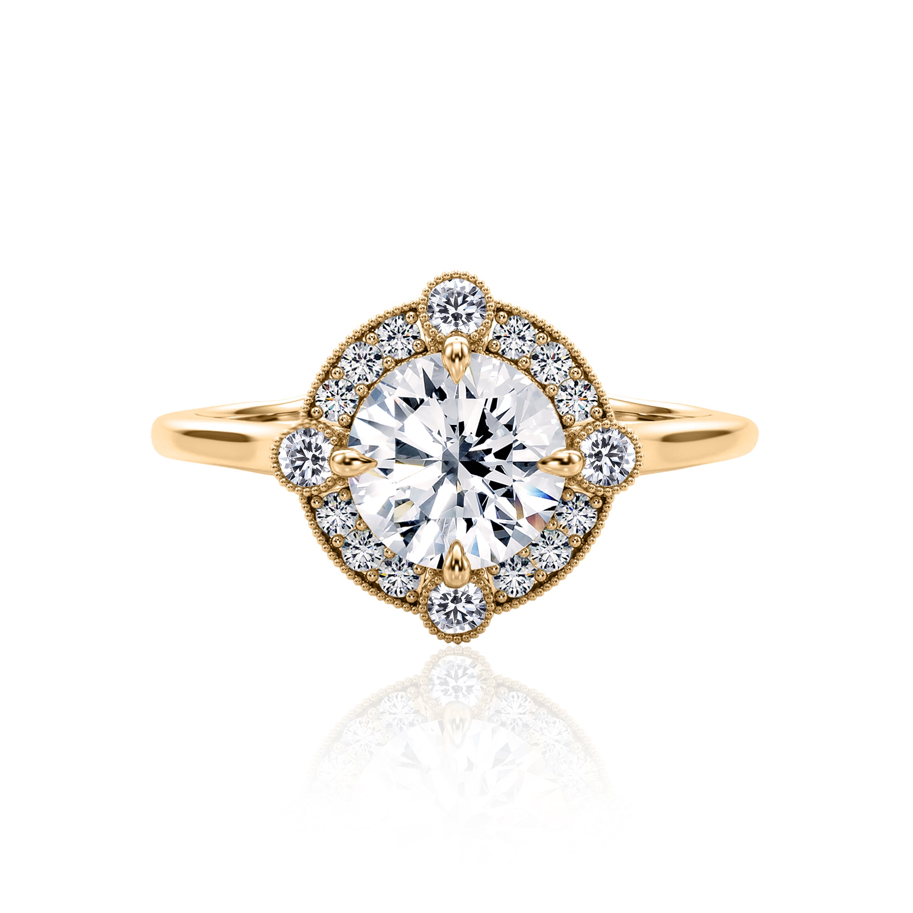 #Metal_14K Yellow Gold#Shape_Round#Metal_18K Yellow Gold