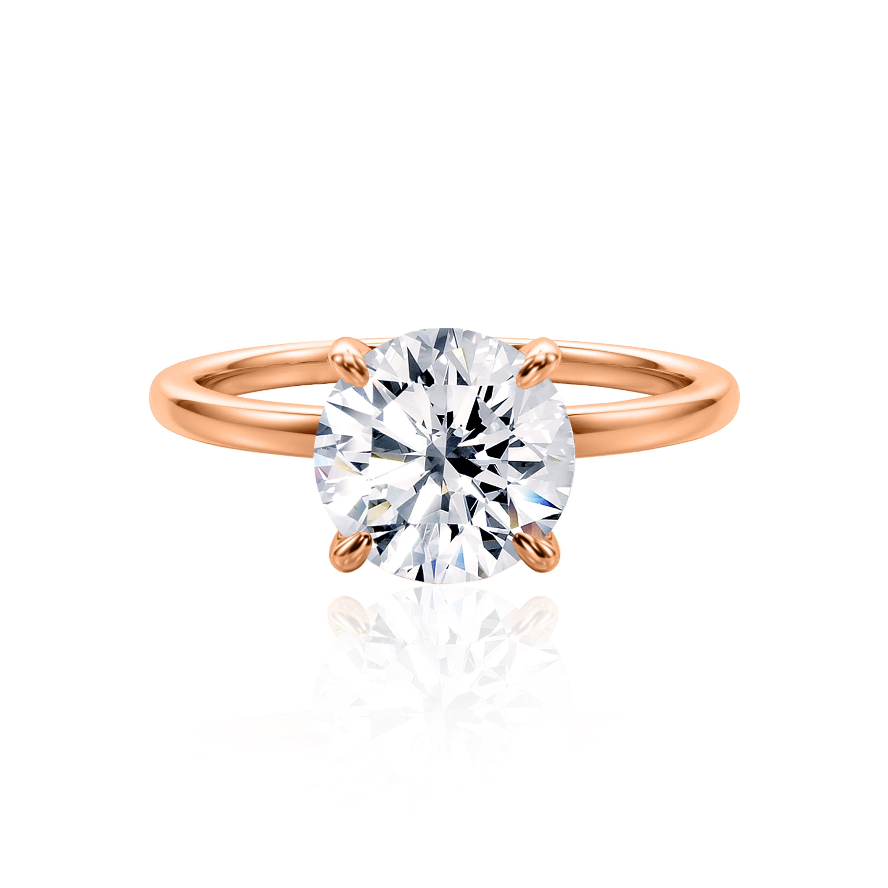 #Metal_14K Rose Gold#Shape_Round