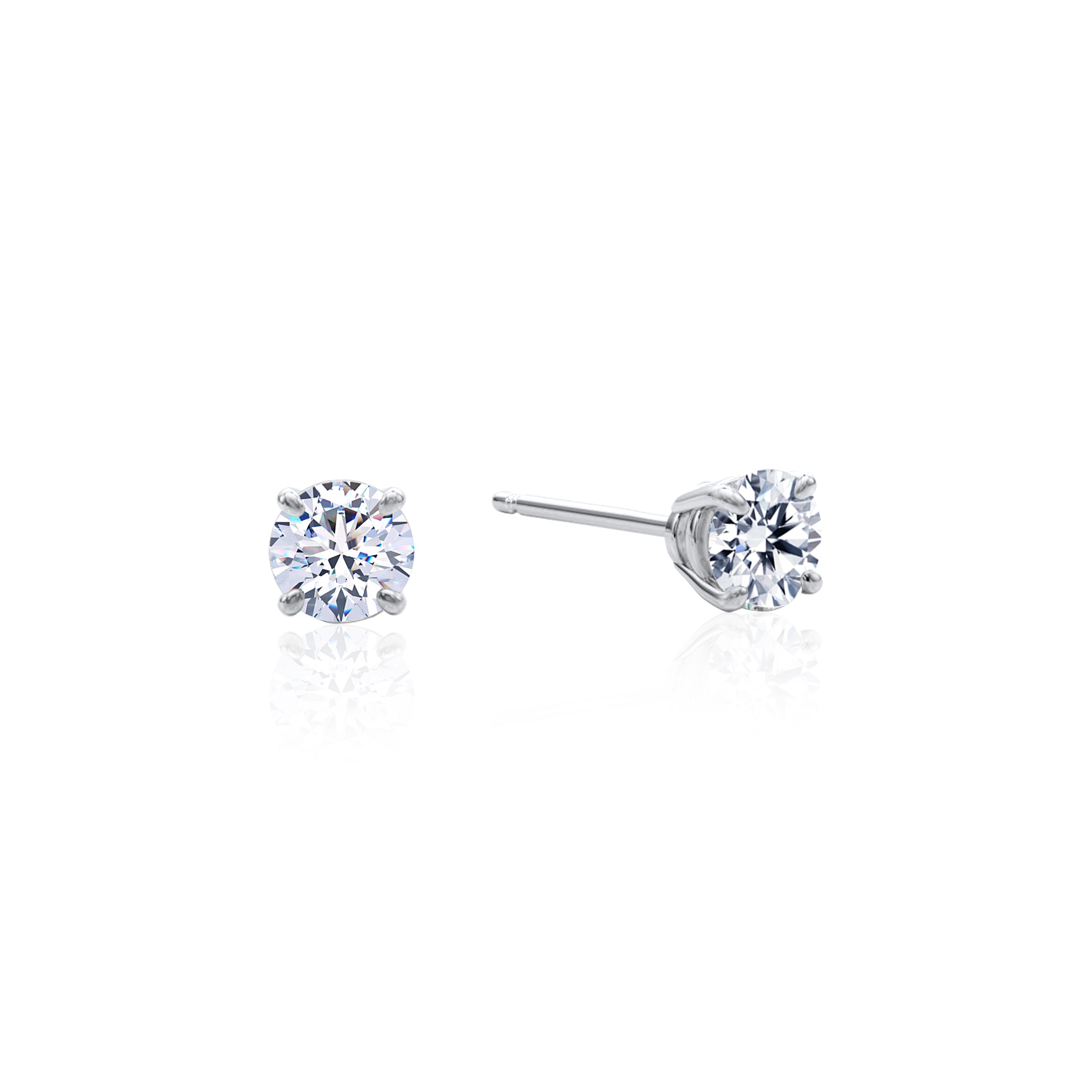 #Metal_14K White Gold#Total Carat Weight_1/2#Post Type_Friction / Standard