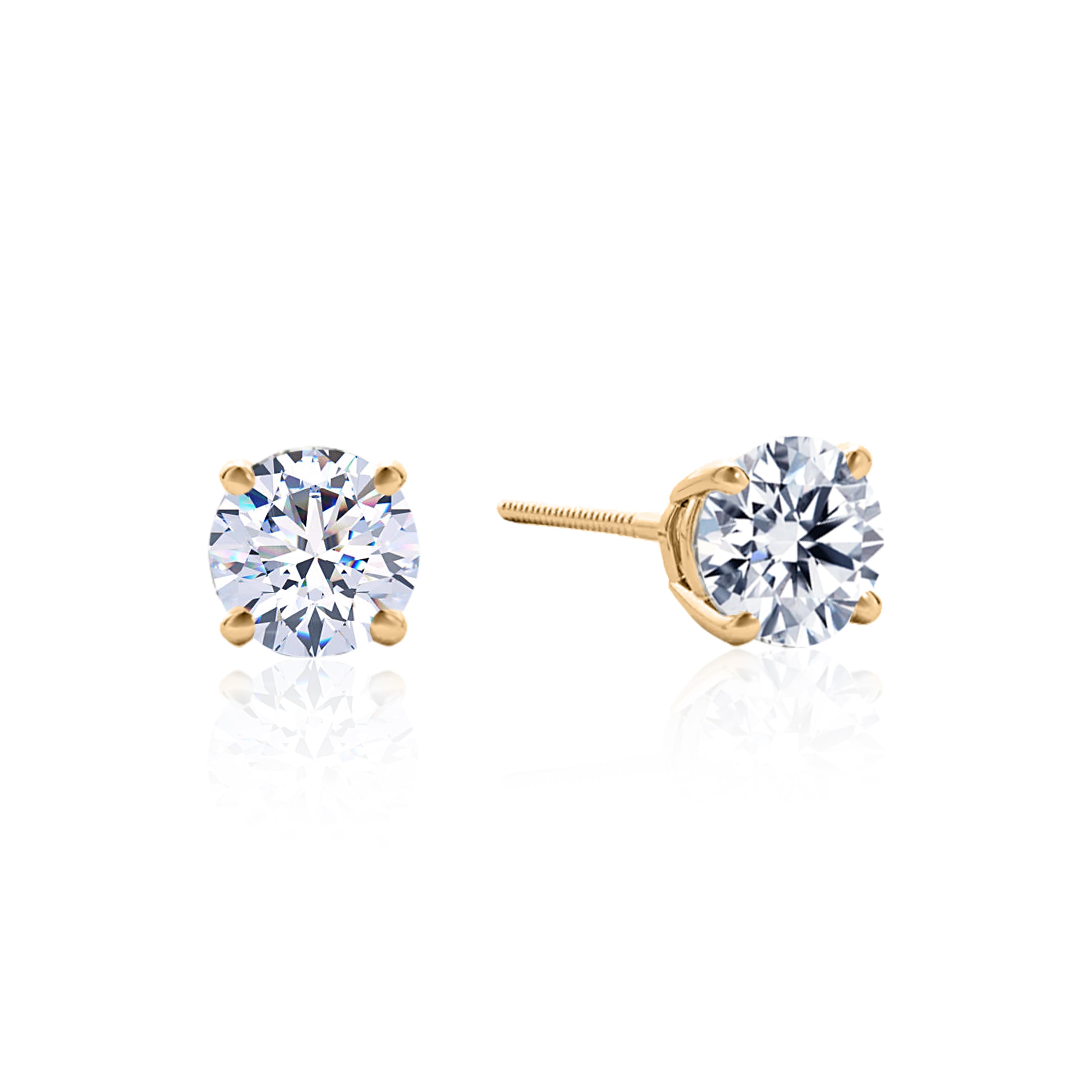 #Metal_14K Yellow Gold#Total Carat Weight_1#Post Type_Threaded / Screw On and Off