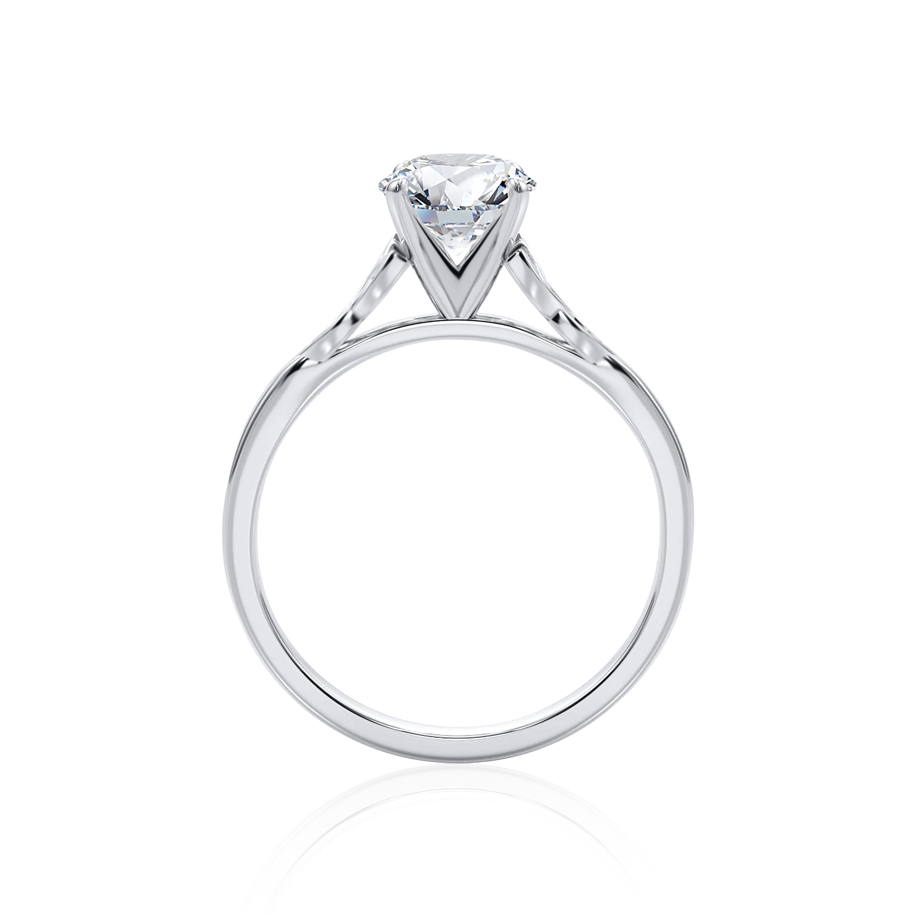 #Metal_14K White Gold#Shape_Round