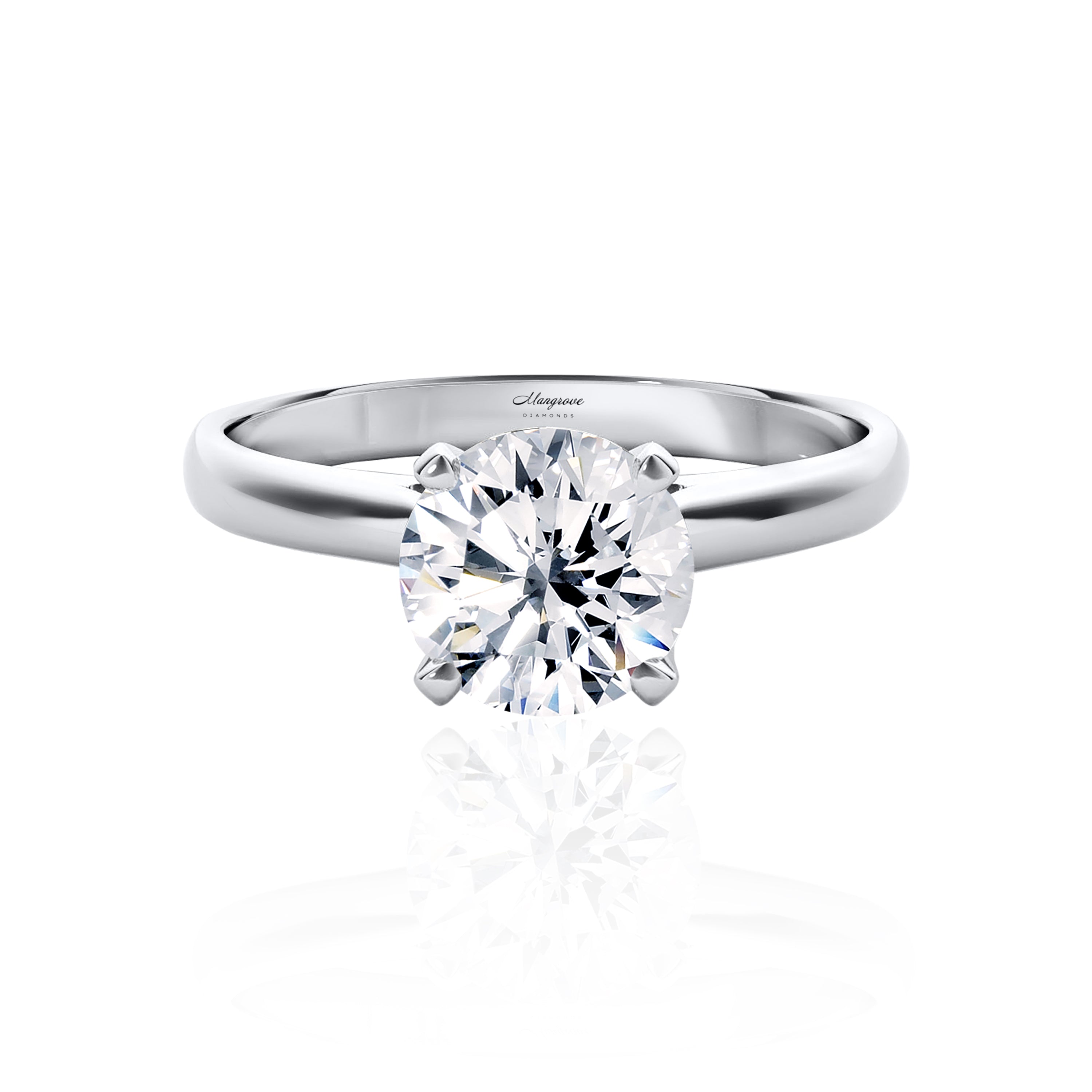 #Metal_14K White Gold#Prong_Standard#Shape_Round
