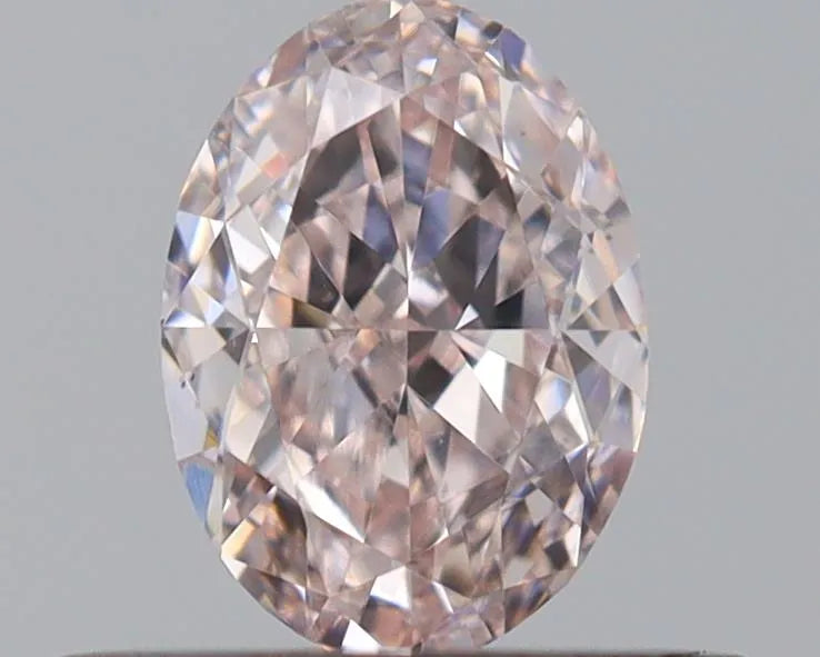0.41ct Oval Natural Diamond (Colour Light Pink, Clarity VS1, Cut EX, GIA Certified)