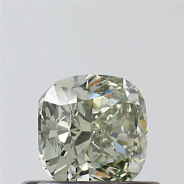 0.54ct Cushion brilliant Natural Diamond (Colour Fancy Dark Green, Clarity VS2, GIA Certified)