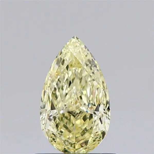 0.71ct Pear Natural Diamond (Colour Yellow, Clarity VS2, GIA Certified)