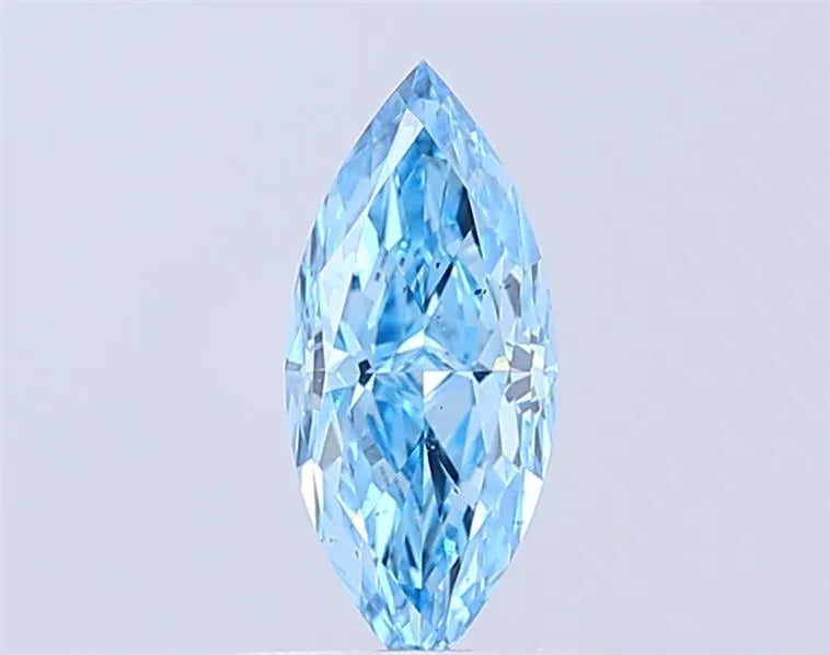 1.00ct Marquise Lab Grown Diamond (Colour Fancy Vivid Blue, Clarity SI1, IGI Certified)