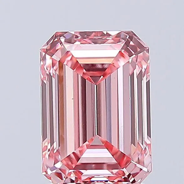 1.94ct Emerald Lab Grown Diamond (Colour Fancy Vivid Pink, Clarity VVS2, IGI Certified)