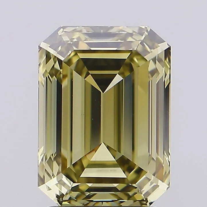 3.01ct Emerald Natural Diamond (Colour Fancy Dark Yellow, Clarity VS2, GIA Certified)