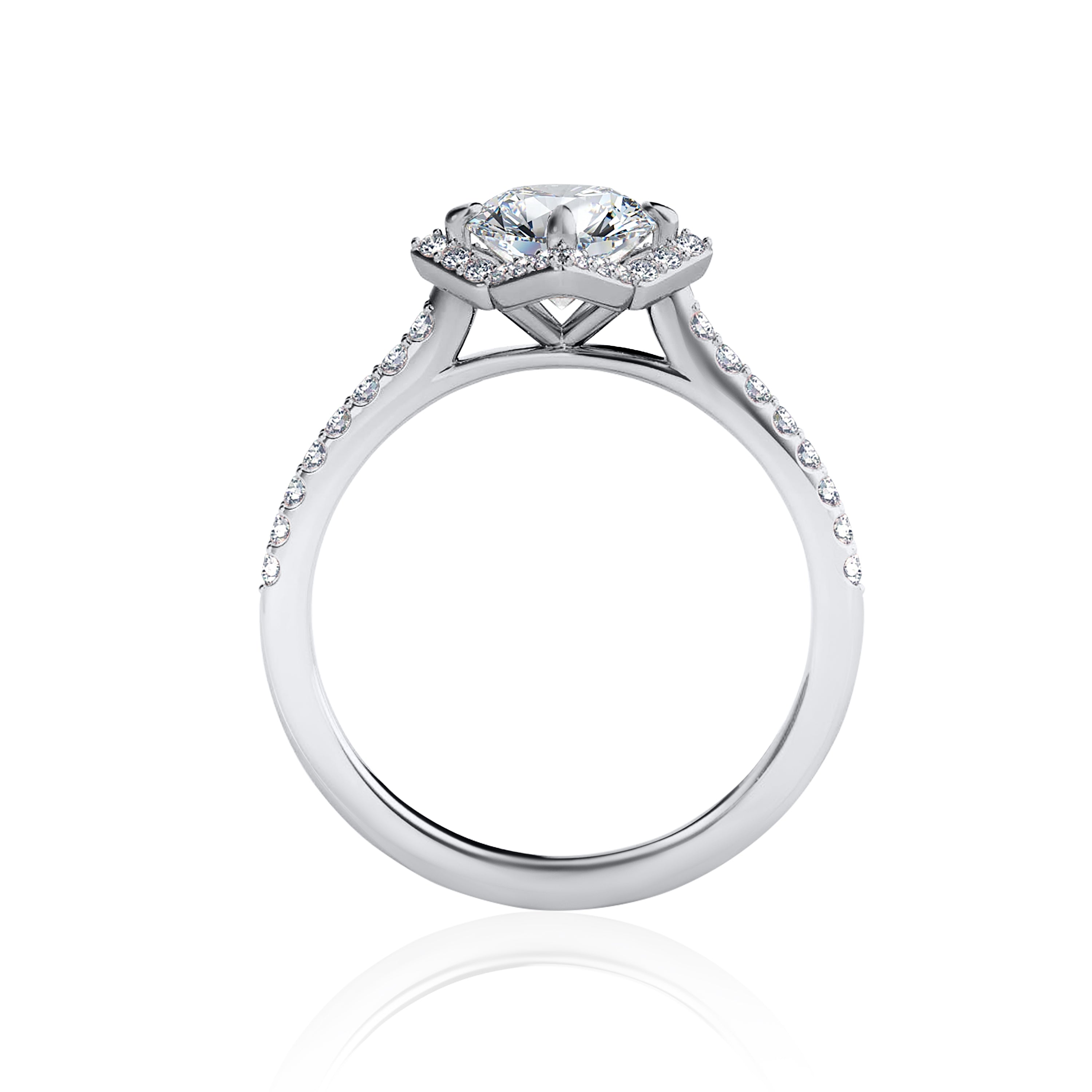 #Metal_14K White Gold#Prong_Standard#Shape_Round#Metal_18K White Gold