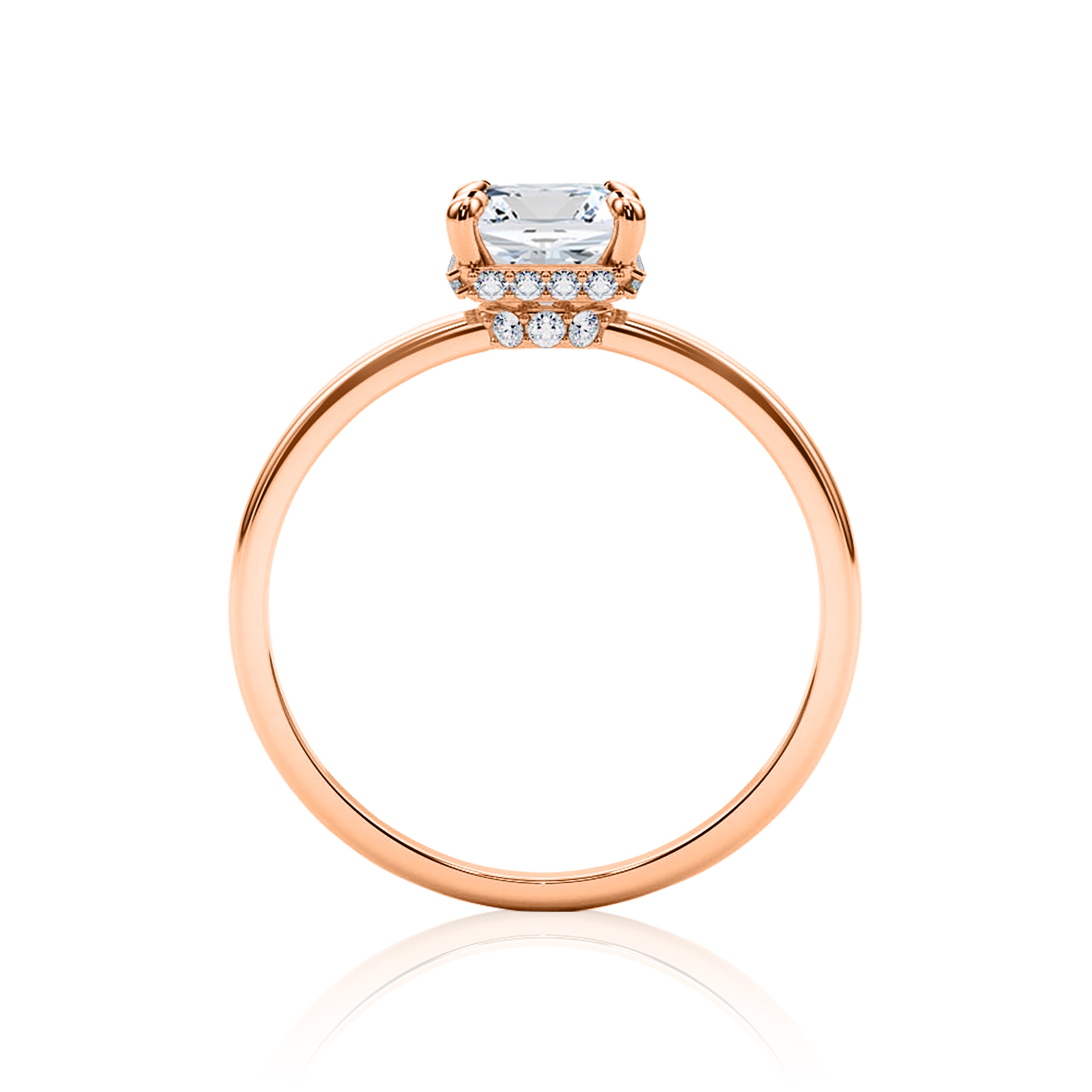 #Metal_14K Rose Gold#Shape_Emerald