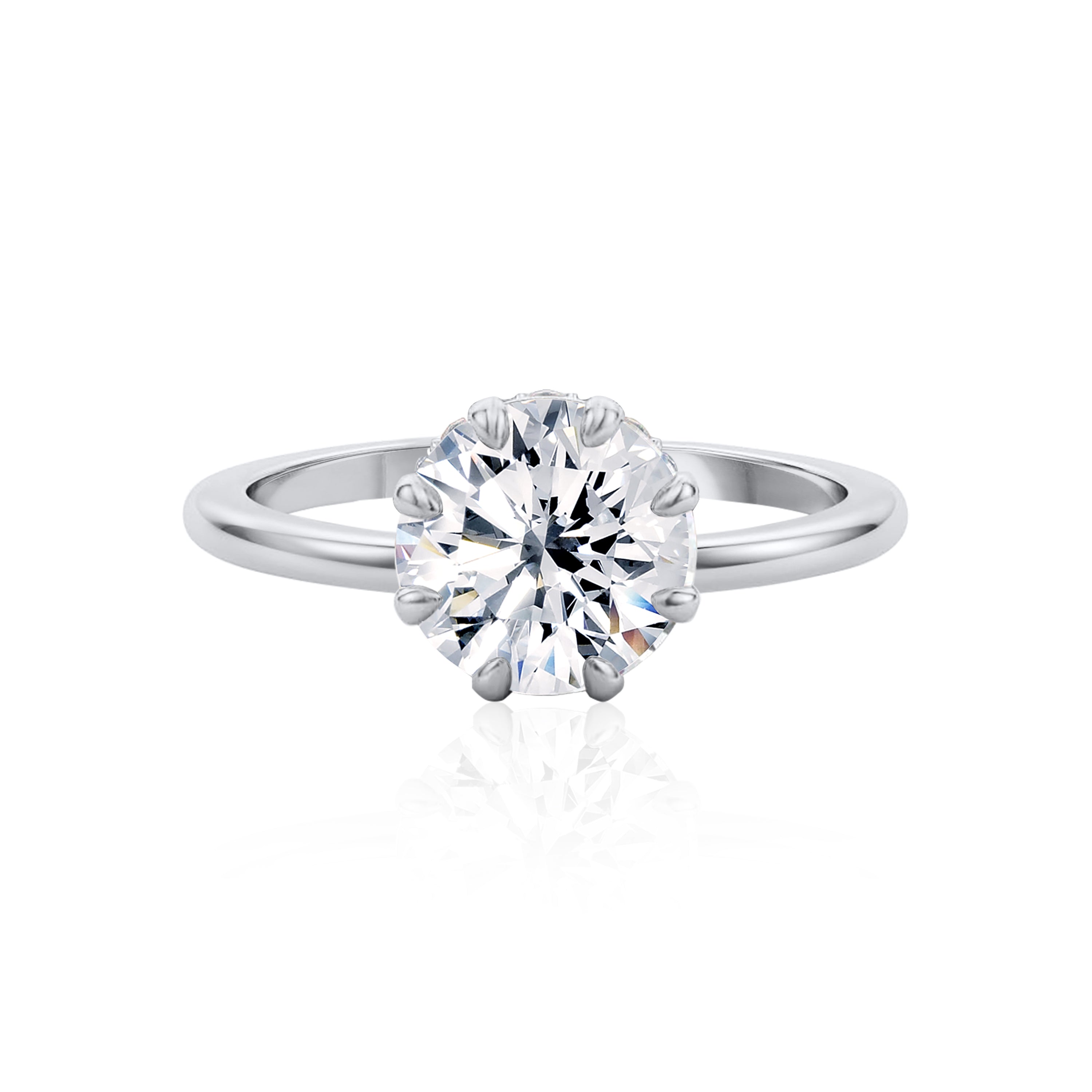 #Metal_14K White Gold#Shape_Round#Metal_18K White Gold#Metal_Platinum