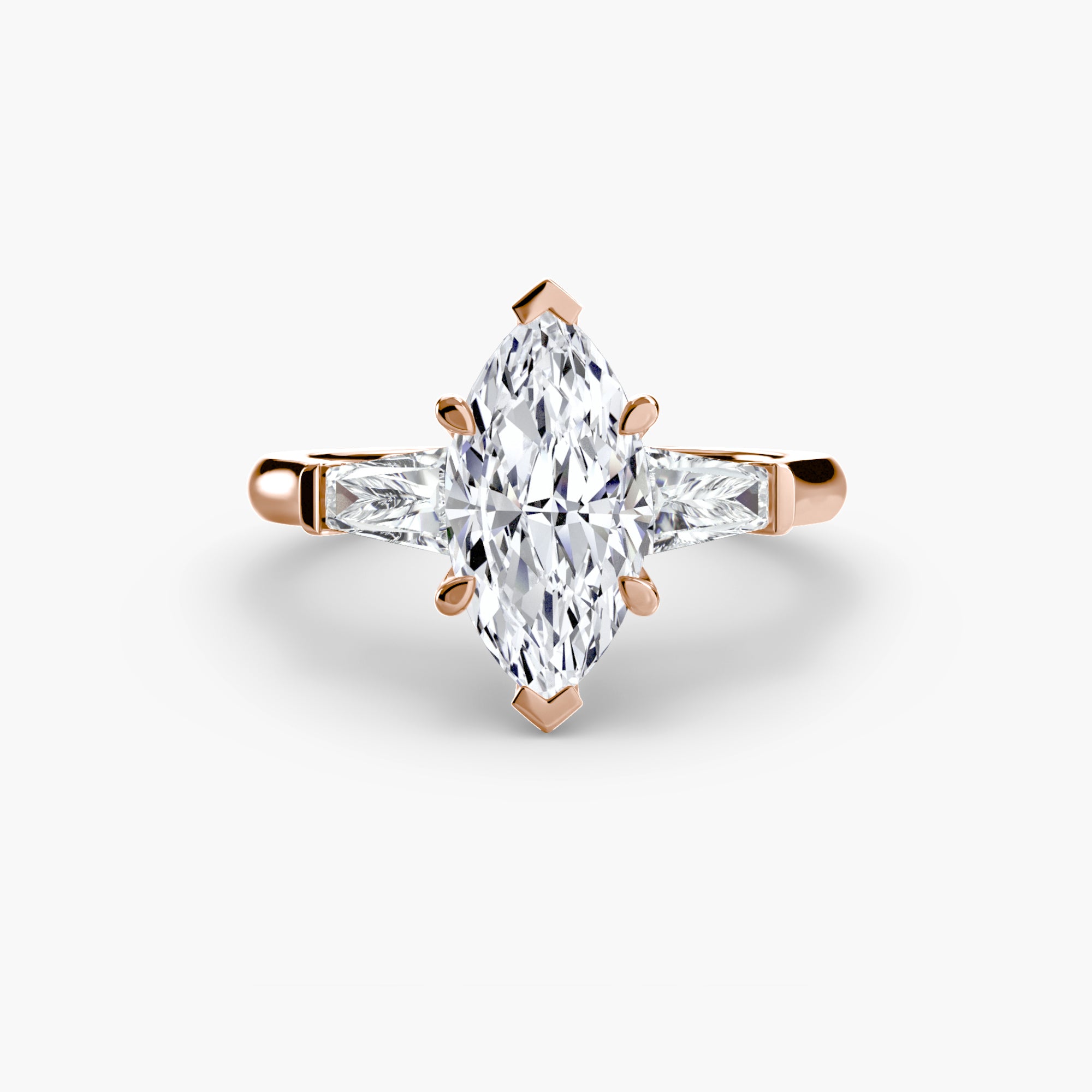 Split Élan Pavé Solitaire