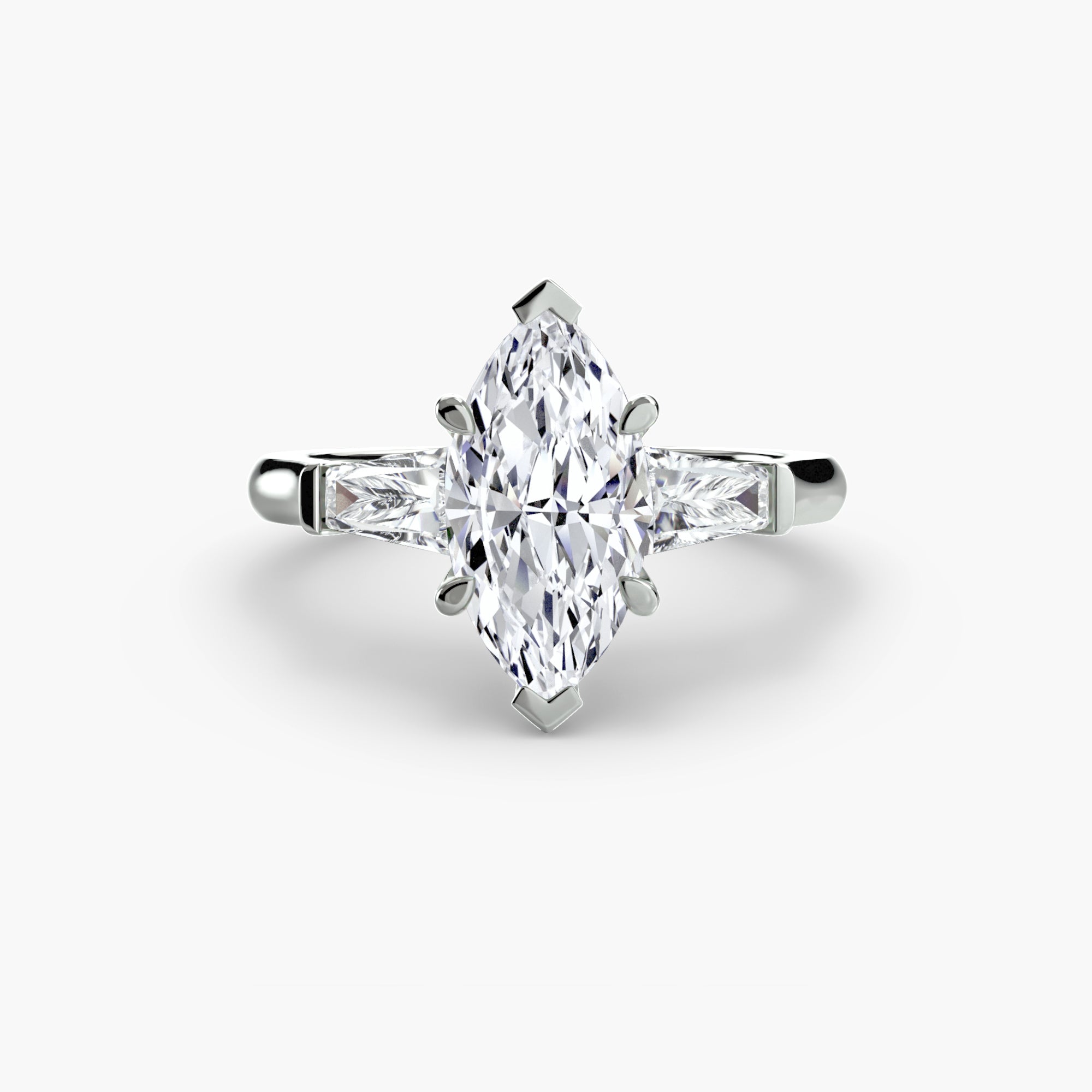 Split Élan Pavé Solitaire