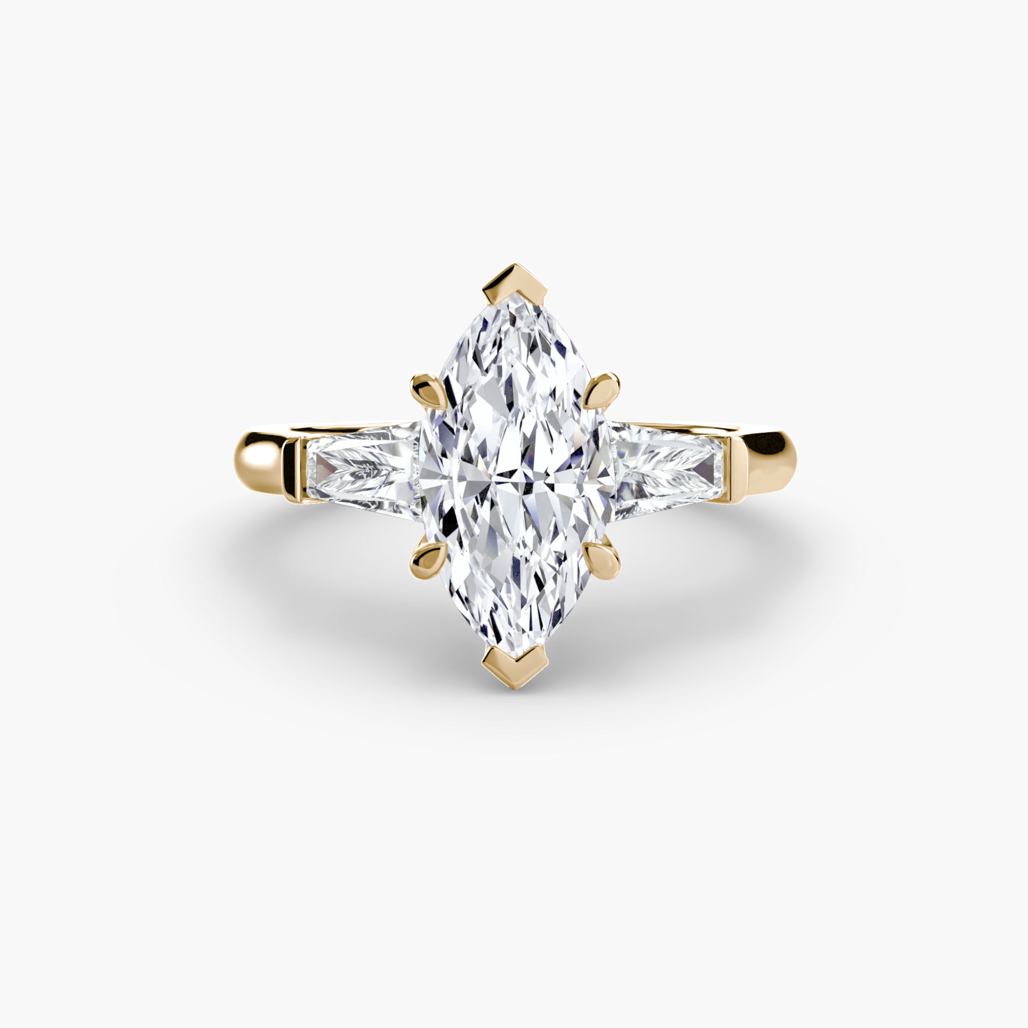 Split Élan Pavé Solitaire