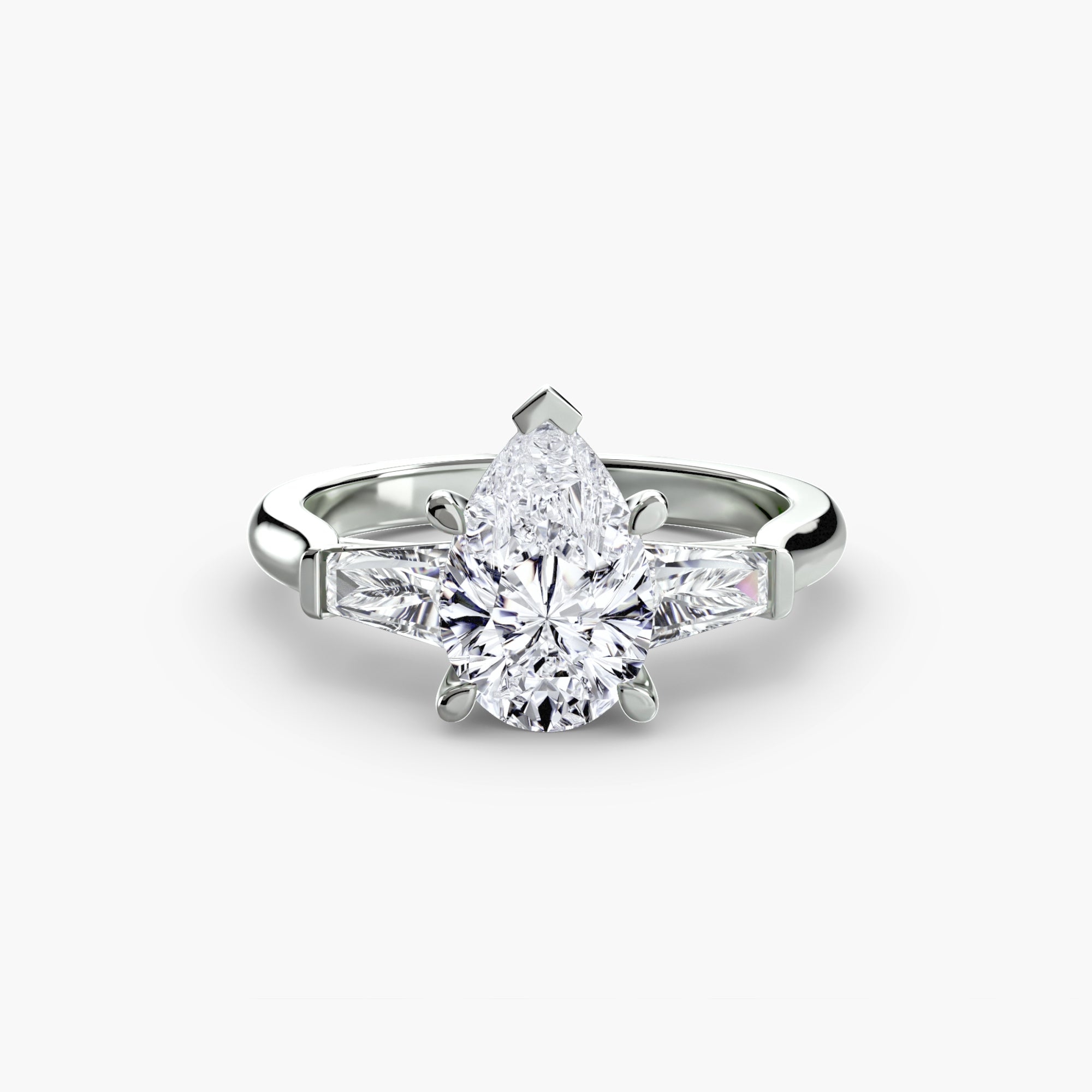 Split Élan Pavé Solitaire
