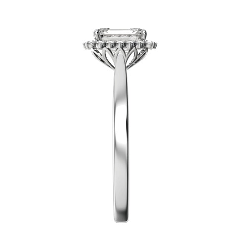 Radiant Natural Diamond Bridal Ring
