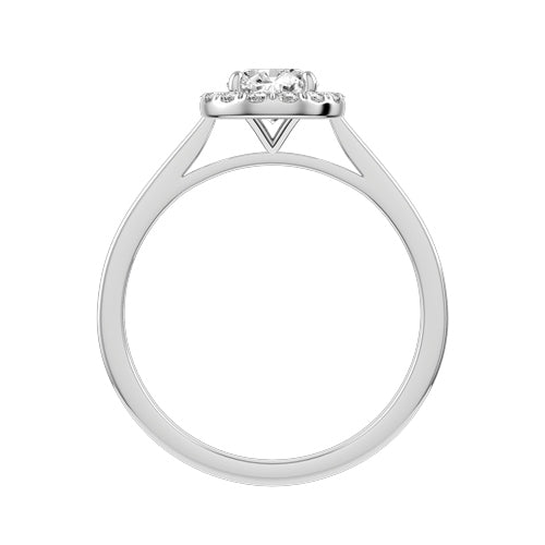 Round Lab-grown Diamond Bridal Ring — front