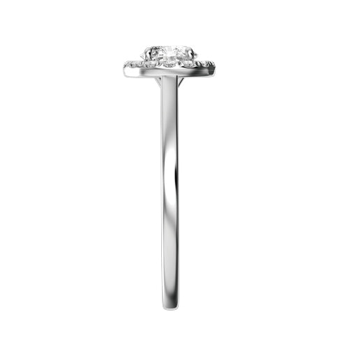 Round Lab-grown Diamond Bridal Ring — side
