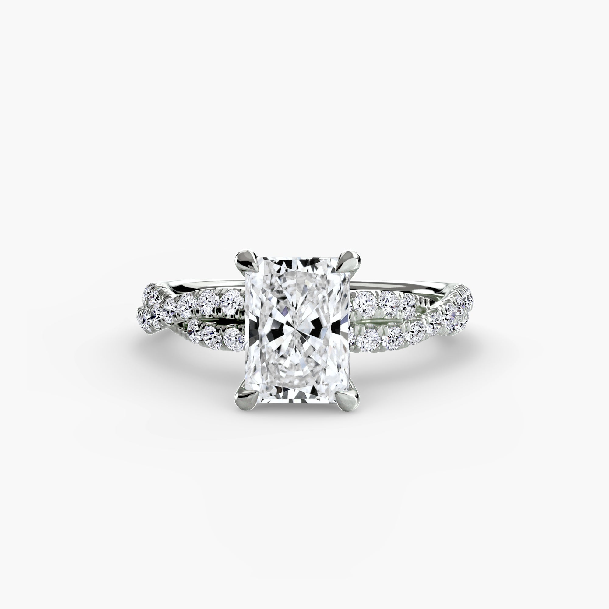 The Twisted Pavé Solitaire
