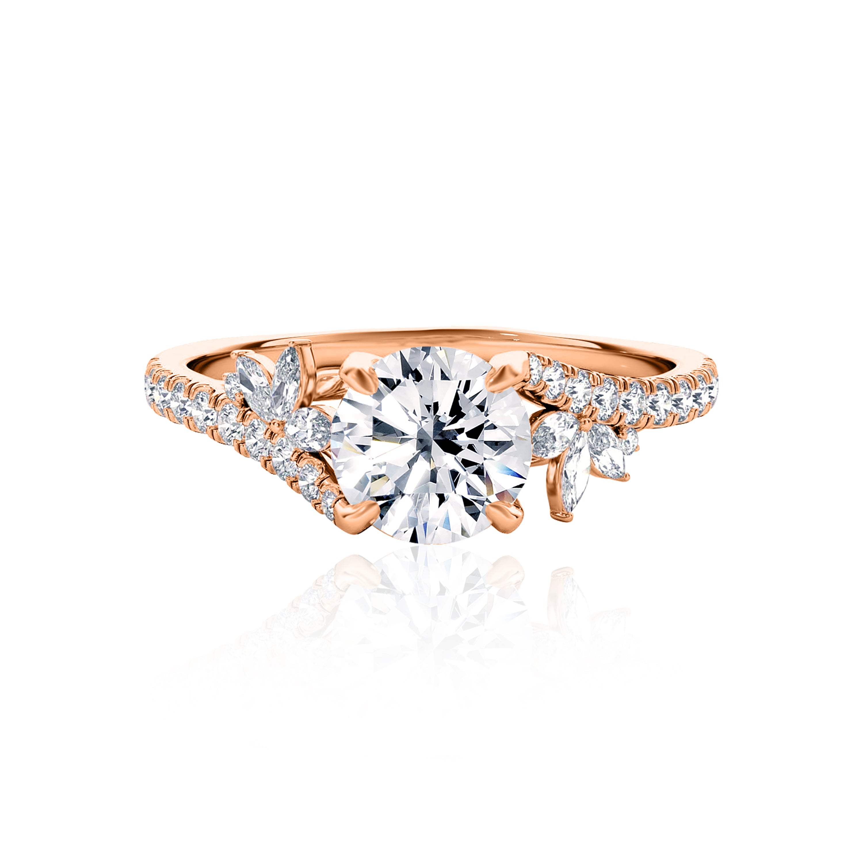 #Metal_14K Rose Gold#Shape_Round