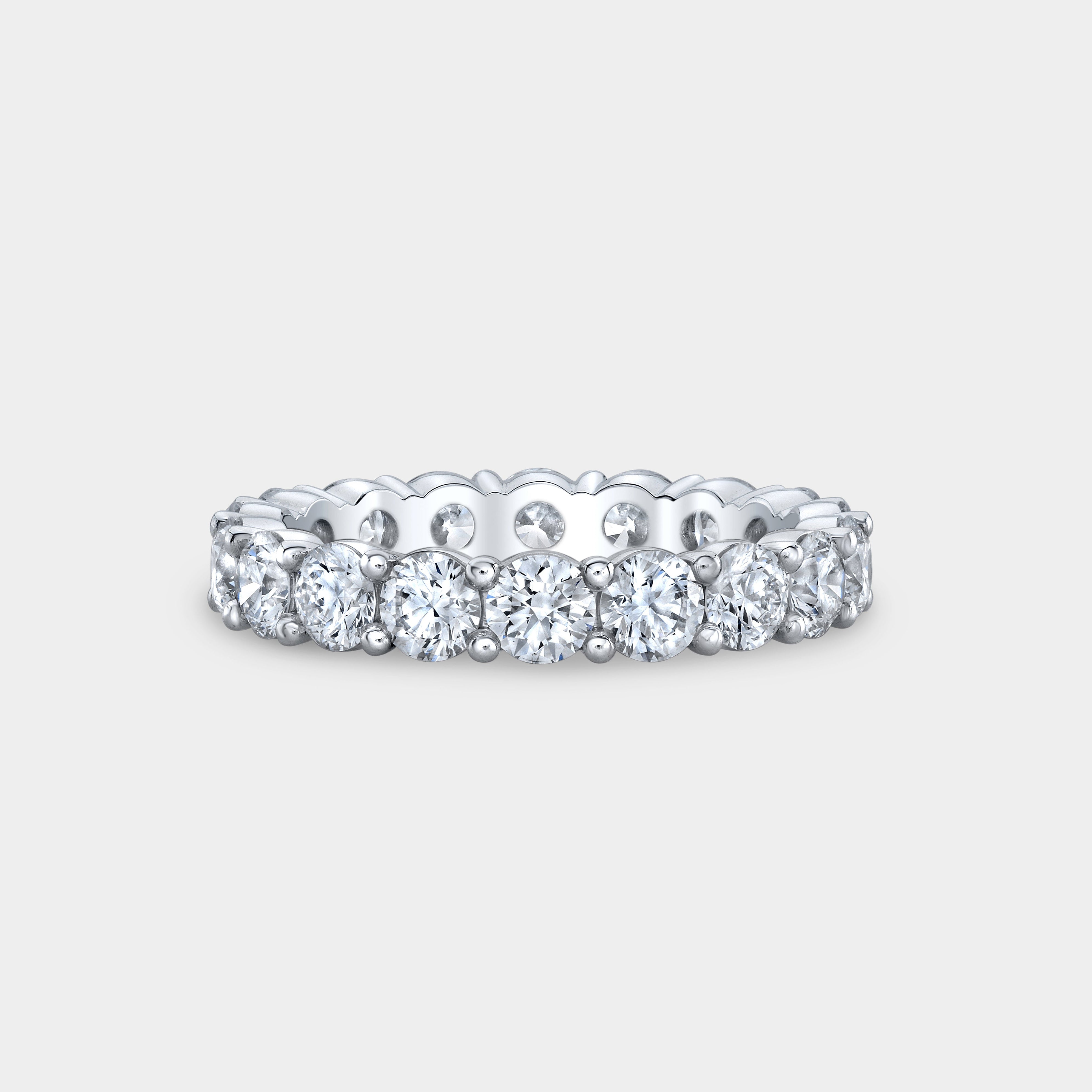 2.25ct Round Diamond Sophia Shared Prong Platinum Eternity Wedding Band