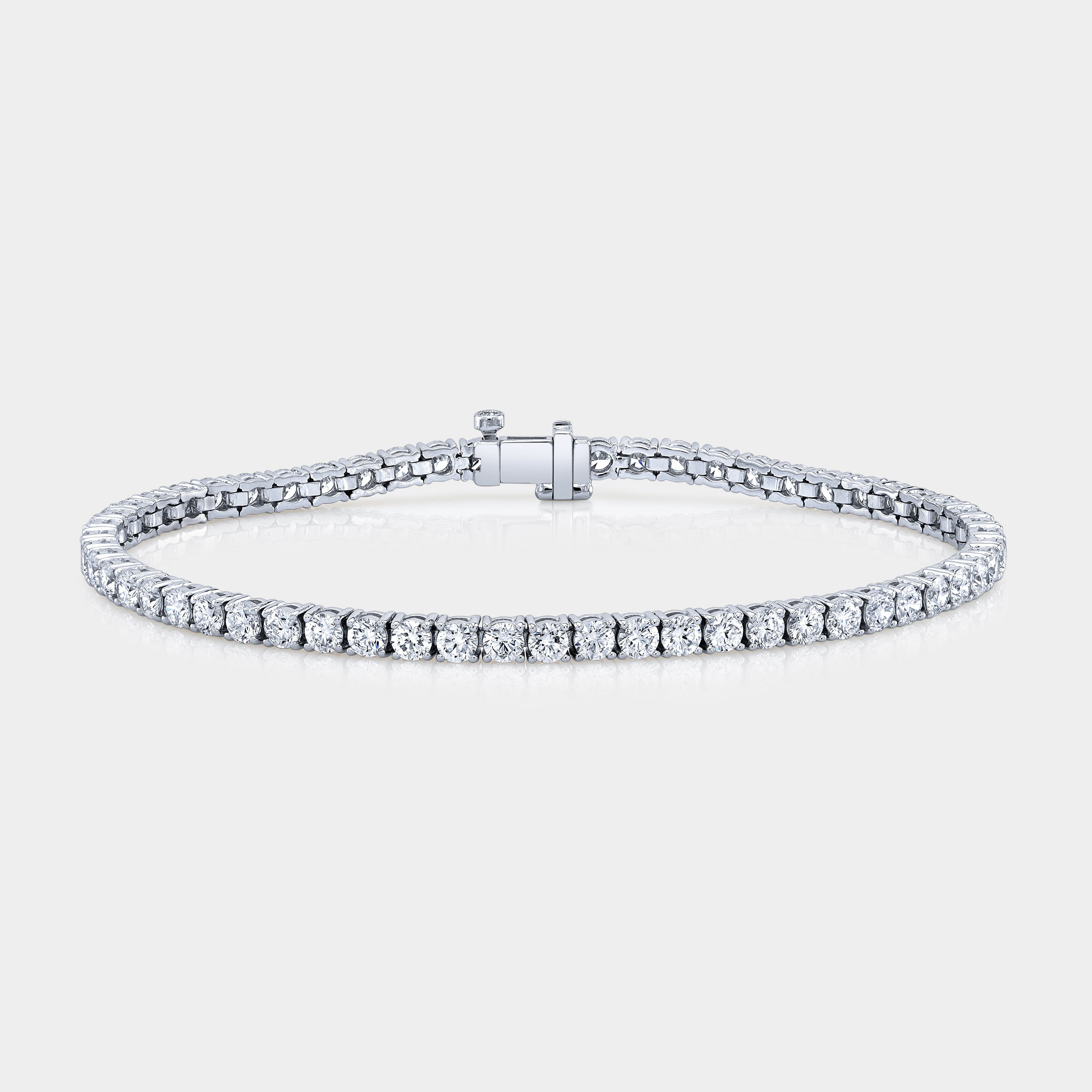 5.50ct Round Lab Grown Diamond White Gold Tennis Bracelet in 14k White Gold