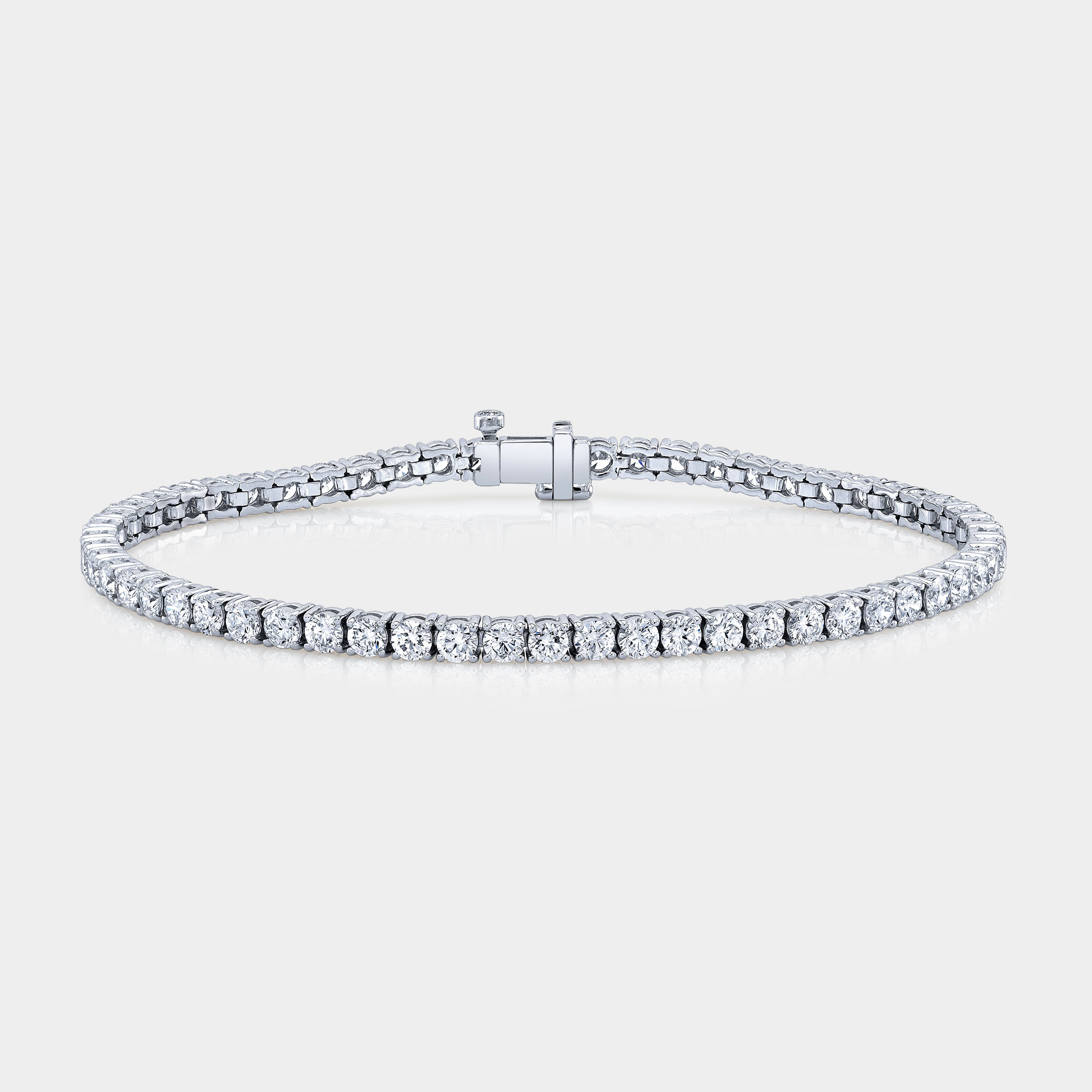 5ct Round Diamond White Gold Tennis Bracelet