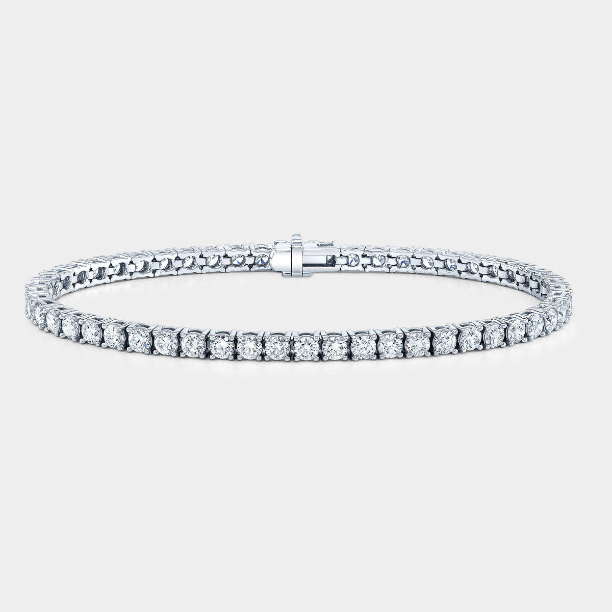 4ct Round Lab Grown Diamond White Gold Tennis Bracelet in 14k White Gold