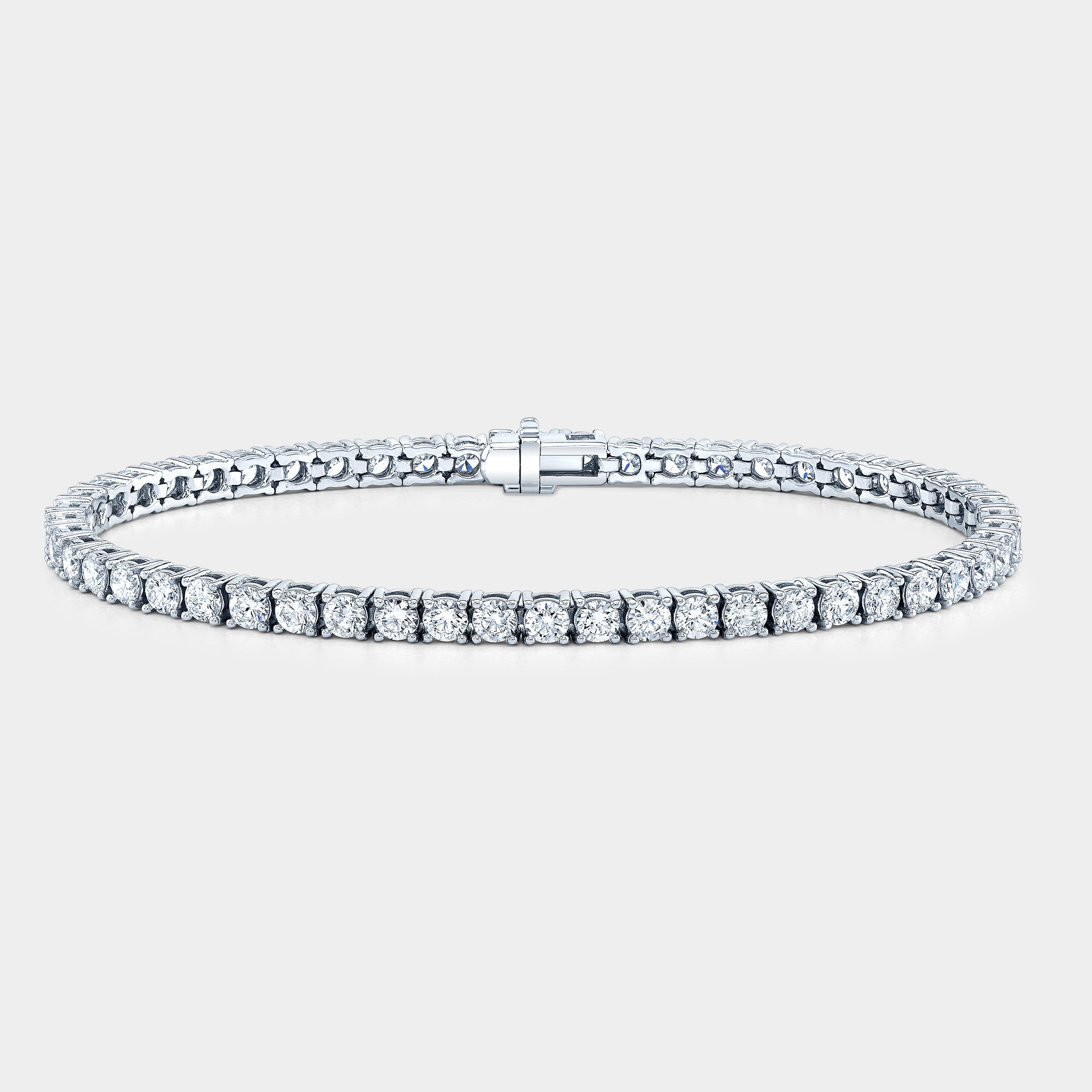 4ct Round Lab Grown Diamond White Gold Tennis Bracelet in 14k White Gold