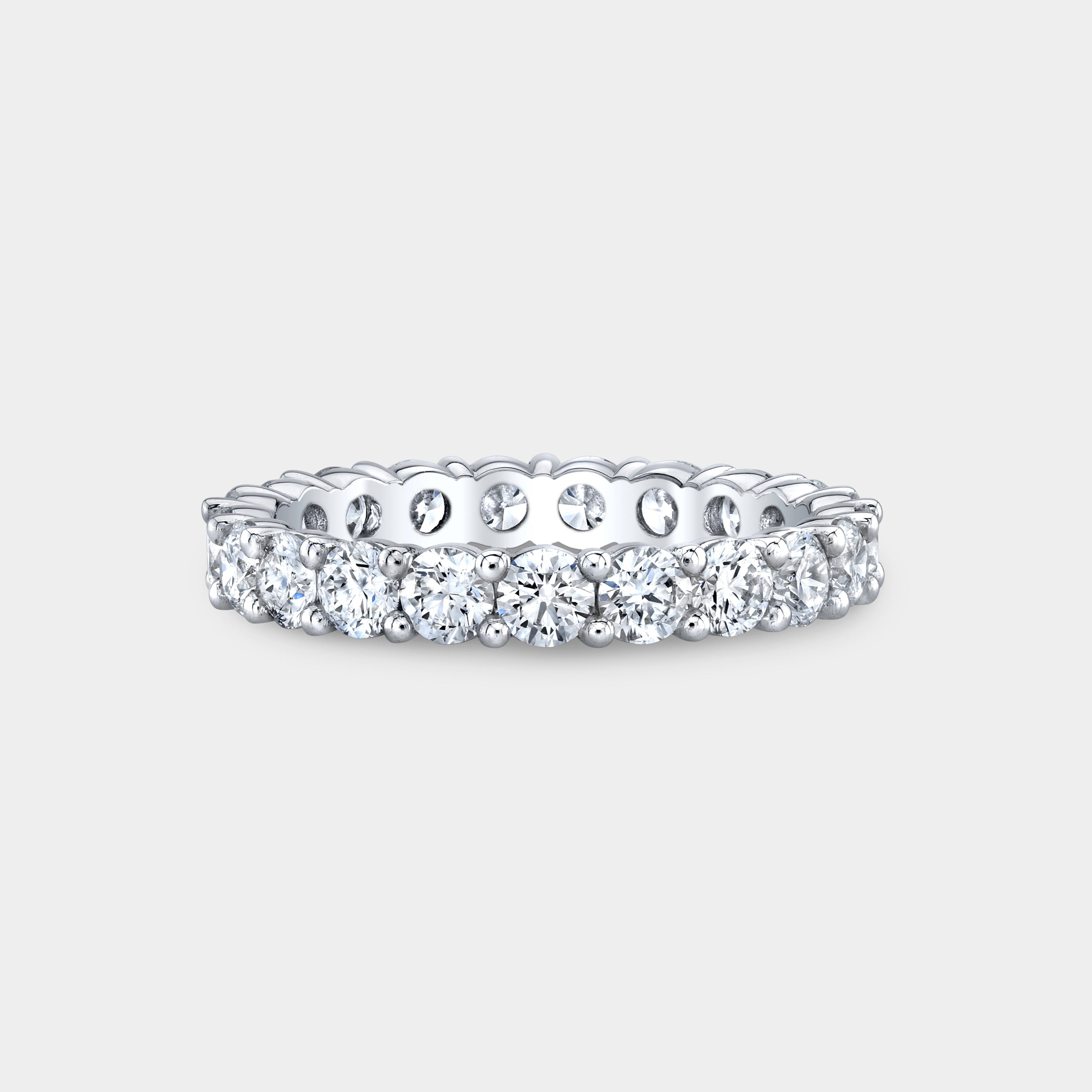 1.75ct Round Diamond Sophia Shared Prong Platinum Wedding Band