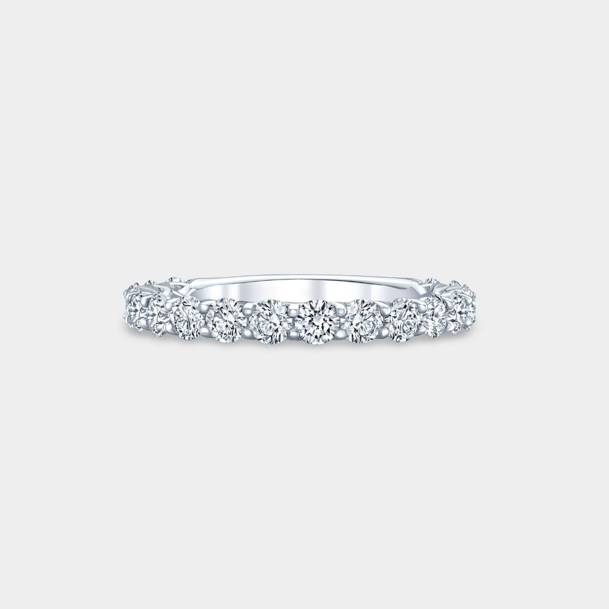 1ct Lab Grown Round Diamond Eloise Trellis Platinum 2.50mm Wedding Band