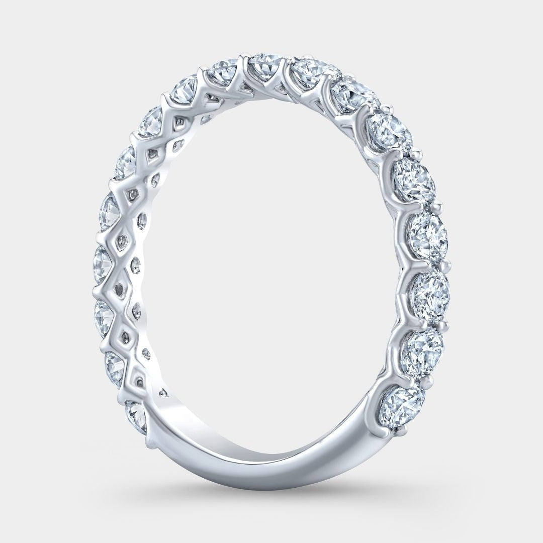 1ct Round Diamond Eloise Trellis Platinum 2.50mm Wedding Band