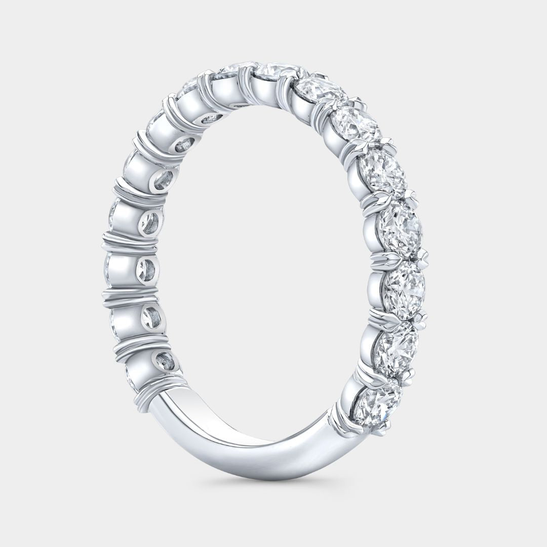 1ct Victoria Lab Grown Round Diamond 2.60mm Platinum Wedding Band