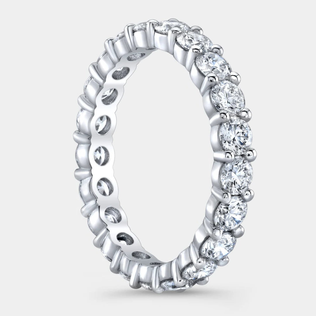 1.75ct Round Diamond Sophia Shared Prong Platinum Wedding Band