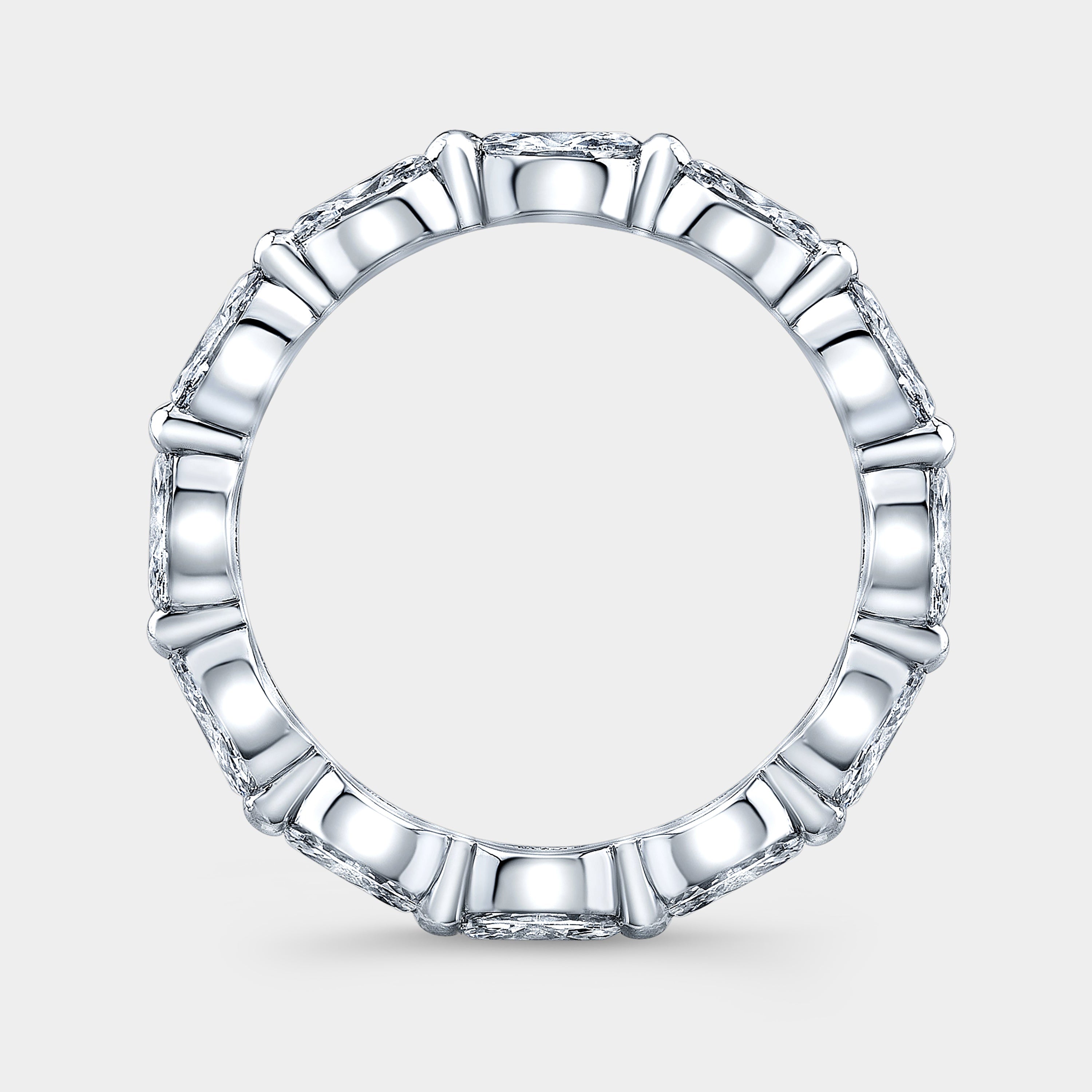 1.50ct Marquise Diamond Shared Prong Eternity Band in Platinum - 1.50ct Lab Grown