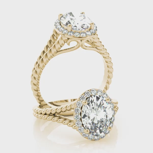 #Metal_14K Yellow Gold#Prong_Standard#Shape_Oval#Metal_18K Yellow Gold