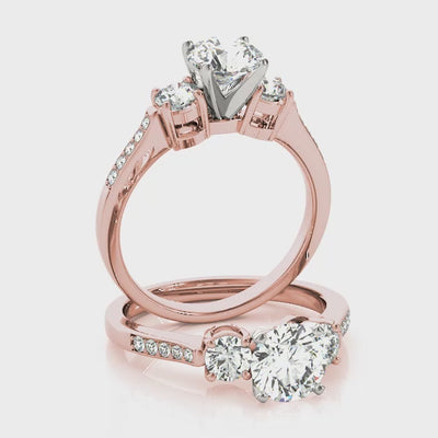 #Metal_14K Rose Gold#Prong_Standard#Shape_Round