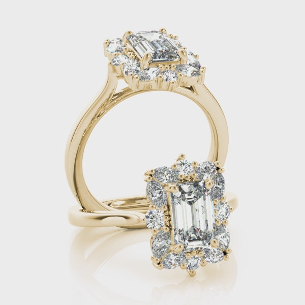 #Metal_14K Yellow Gold#Shape_Emerald#Metal_18K Yellow Gold