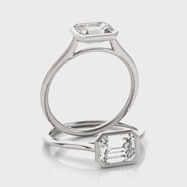 #Metal_14K White Gold#Shape_Emerald#Metal_18K White Gold#Metal_Platinum