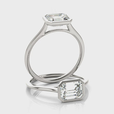 #Metal_14K White Gold#Shape_Emerald#Metal_18K White Gold#Metal_Platinum