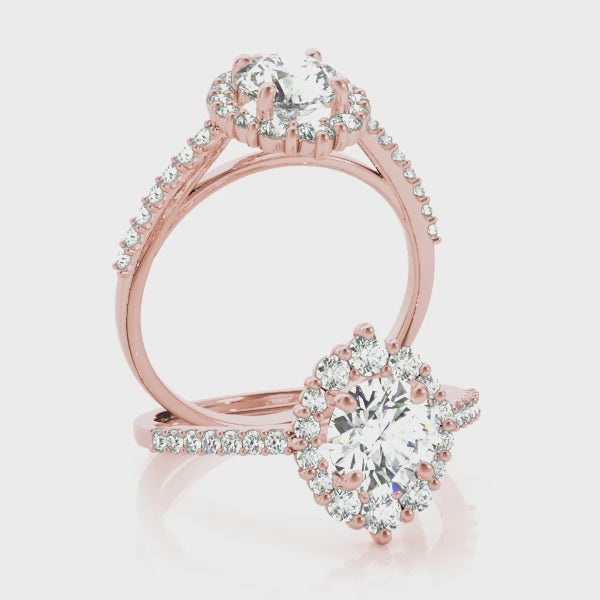 #Metal_14K Rose Gold#Shape_Round