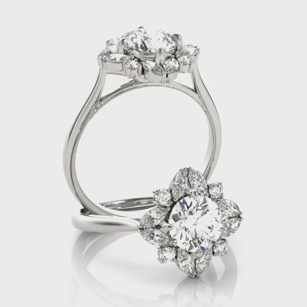 #Metal_14K White Gold#Shape_Round#Metal_18K White Gold#Metal_Platinum
