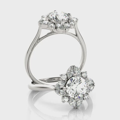 #Metal_14K White Gold#Shape_Round#Metal_18K White Gold#Metal_Platinum