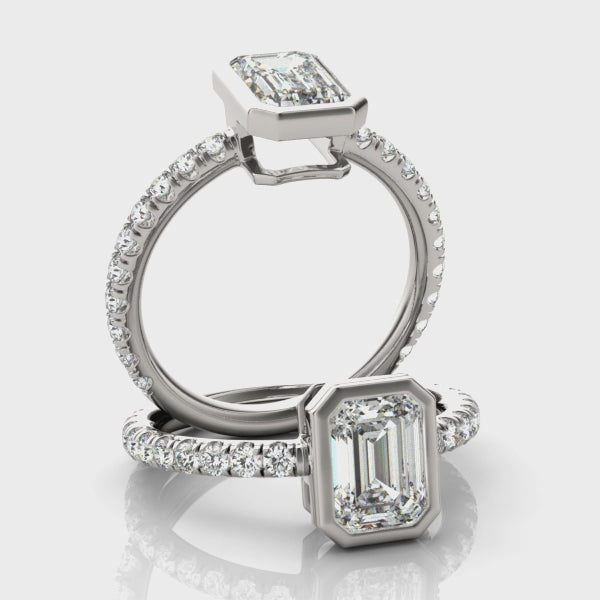 #Metal_14K White Gold#Shape_Emerald#Metal_18K White Gold#Metal_Platinum