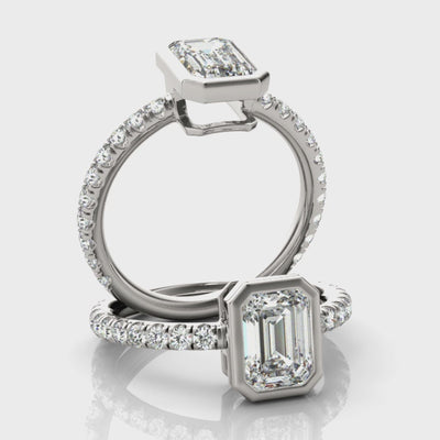 #Metal_14K White Gold#Shape_Emerald#Metal_18K White Gold#Metal_Platinum