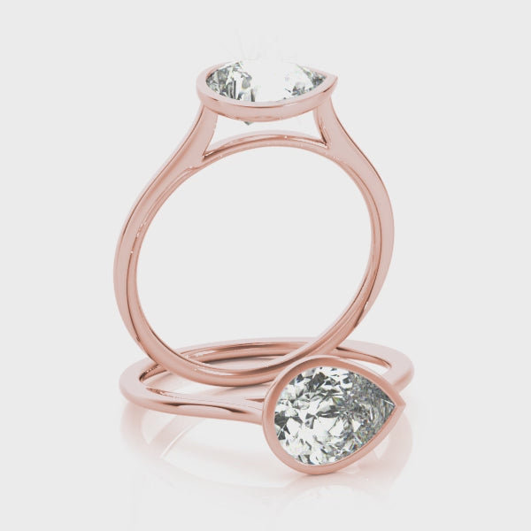 #Metal_14K Rose Gold#Shape_Pear