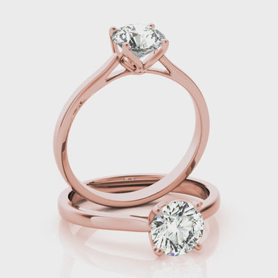 #Metal_14K Rose Gold#Shape_Round